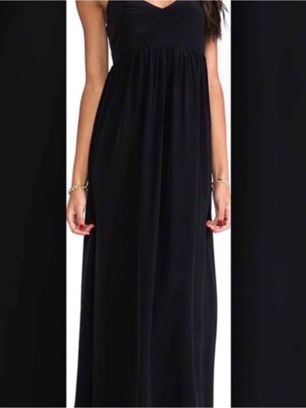 Amanda Uprichard Black Maxi Dress - Elegant Women’s Evening Gown
